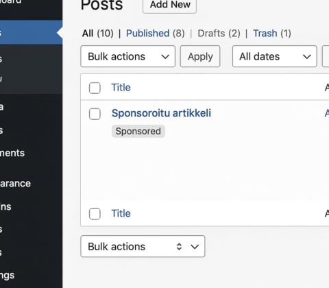 WordPress-sivustojen tehostaminen: Vinkkejä ja käytäntöjä onnistuneeseen sponsoroituihin artikkeleihin